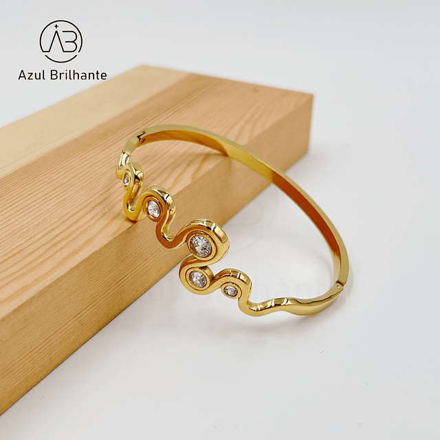 Bangle Assimétrico- Aço