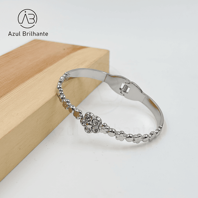 Bangle de Flores- Aço 2