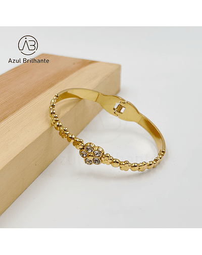 Bangle de Flores- Aço