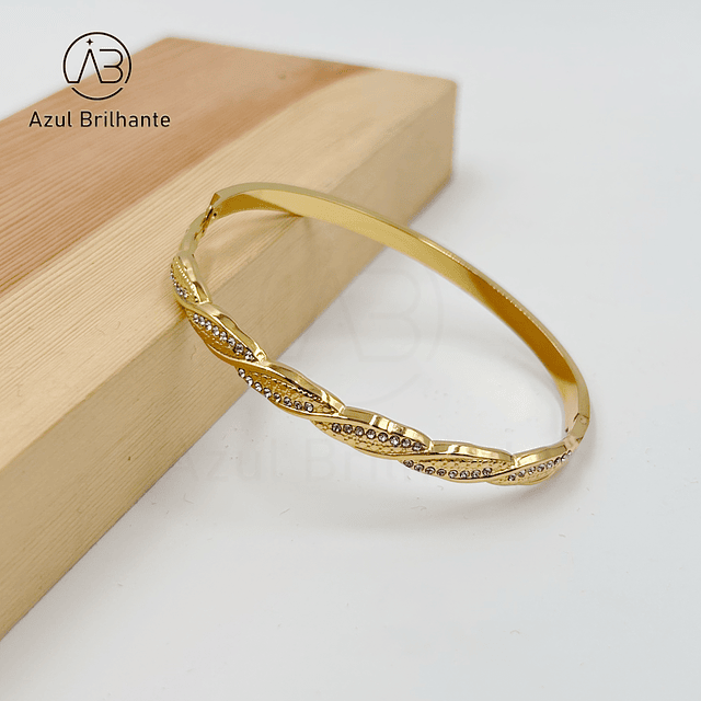 Bangle de Brilho- Aço