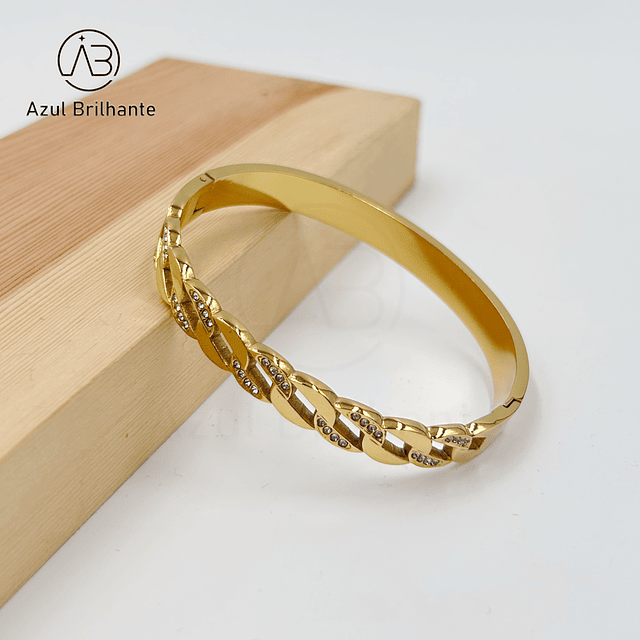 Bangle de Corrente- Aço