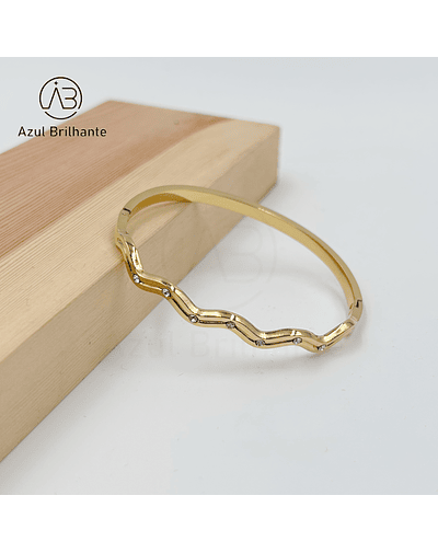 Bangle de Brilho- Aço