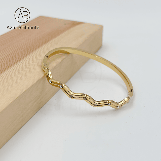 Bangle de Brilho- Aço