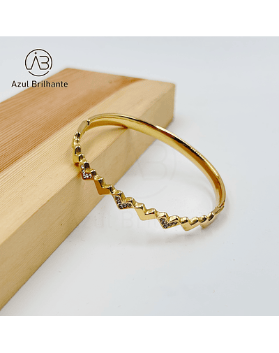 Bangle de Corações- Aço