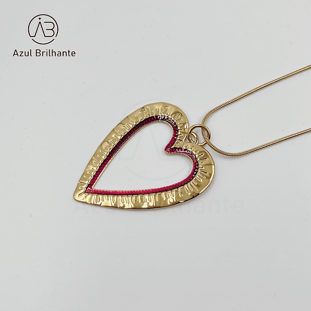 Colar Comprido de Coração 2