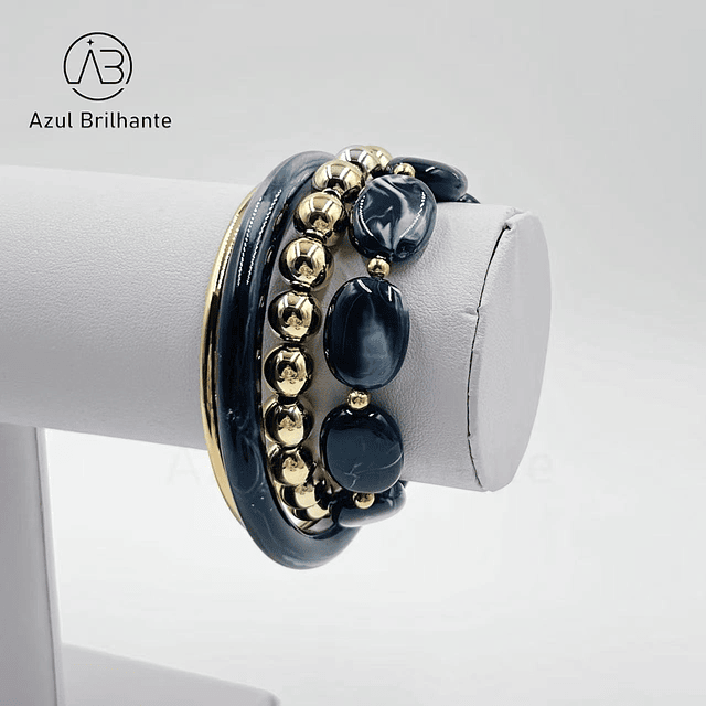 Conjunto de Pulseiras de Resina  2