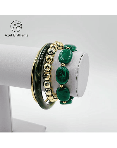 Conjunto de Pulseiras de Resina 