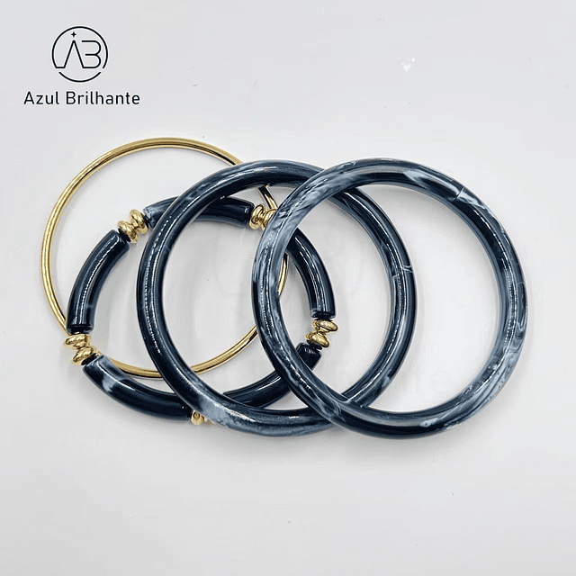 Conjunto de Pulseiras de Resina  5