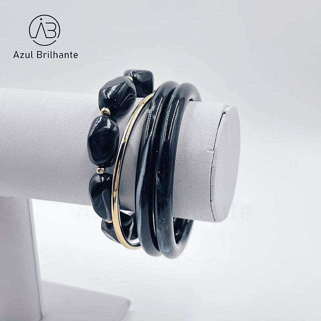 Conjunto de Pulseiras de Resina  3