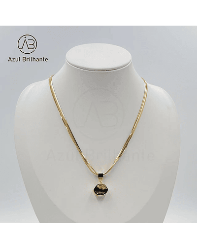 Colar com Pingente Redondo