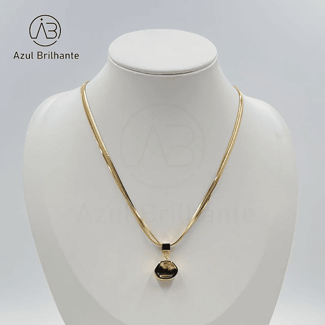 Colar com Pingente Redondo 1