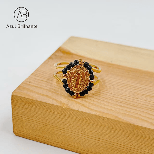 Anel com Medalha Religioso 2