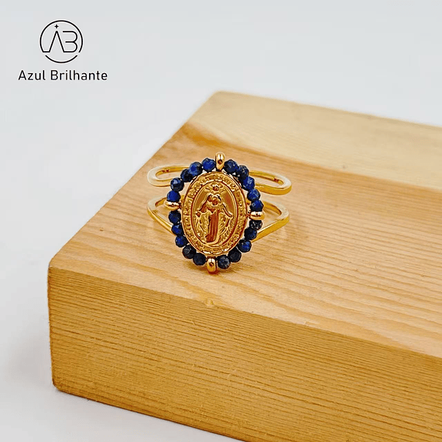 Anel com Medalha Religioso 6