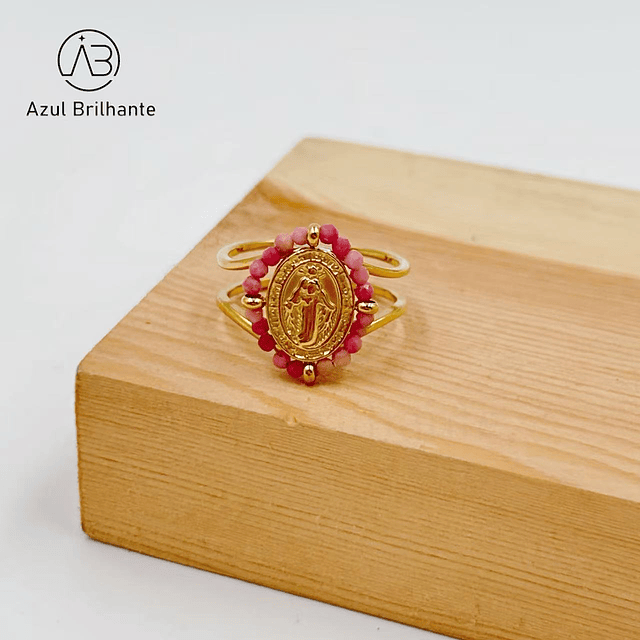 Anel com Medalha Religioso 7