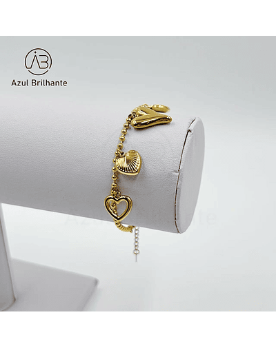 Pulseira de Corações