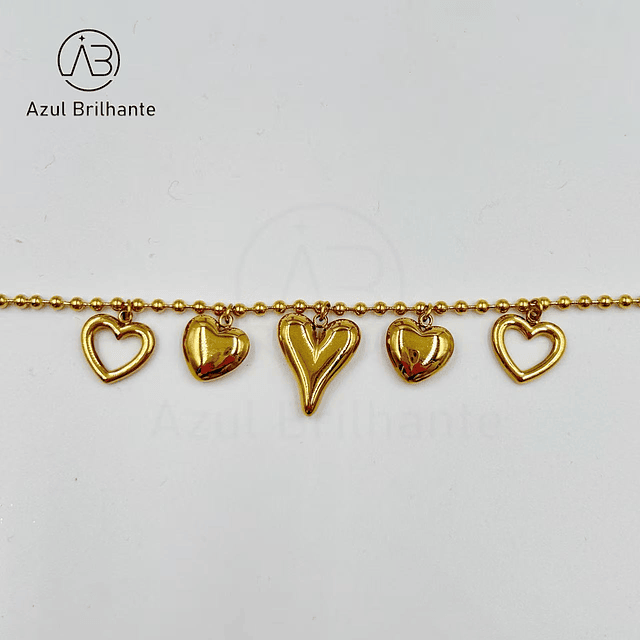 Pulseira de Corações 3