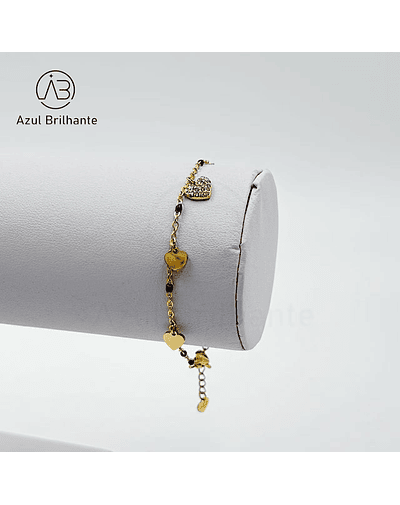 Pulseira com Corações