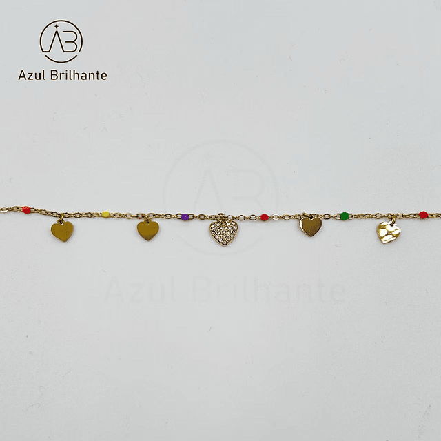 Pulseira com Corações 5