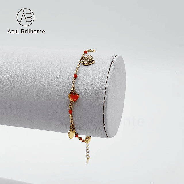 Pulseira com Corações 2