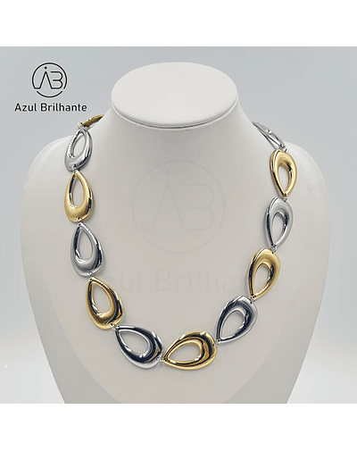 Colar com Pingentes Redondos