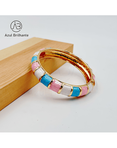 Bangle Colorido- Liga de Metal