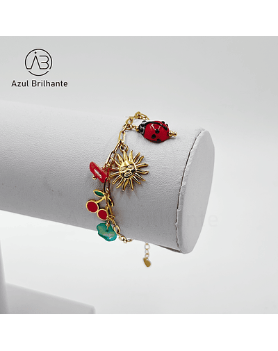 Pulseira de Sol e Joaninha