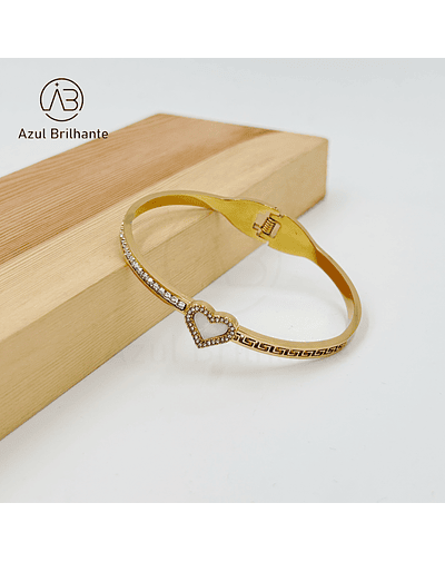 Bangle de Coração-Aço