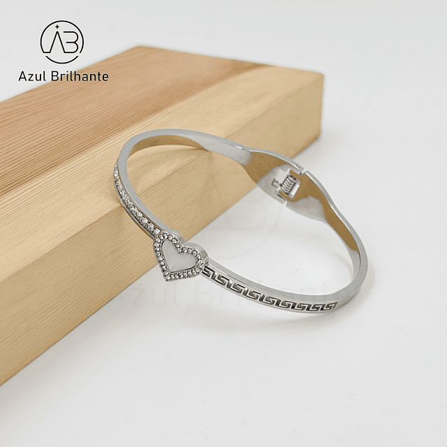 Bangle de Coração-Aço 2