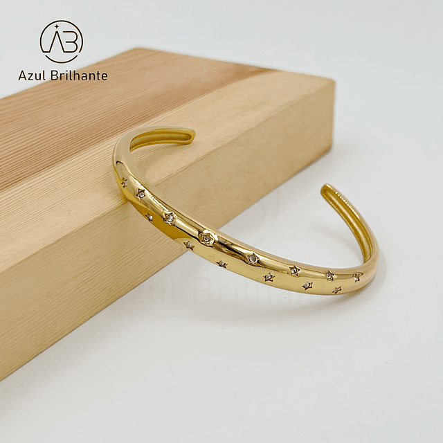 Bangle de Estrelas-Aço