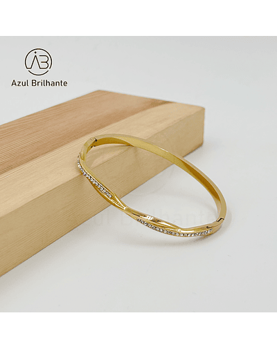 Bangle de Brilho- Aço