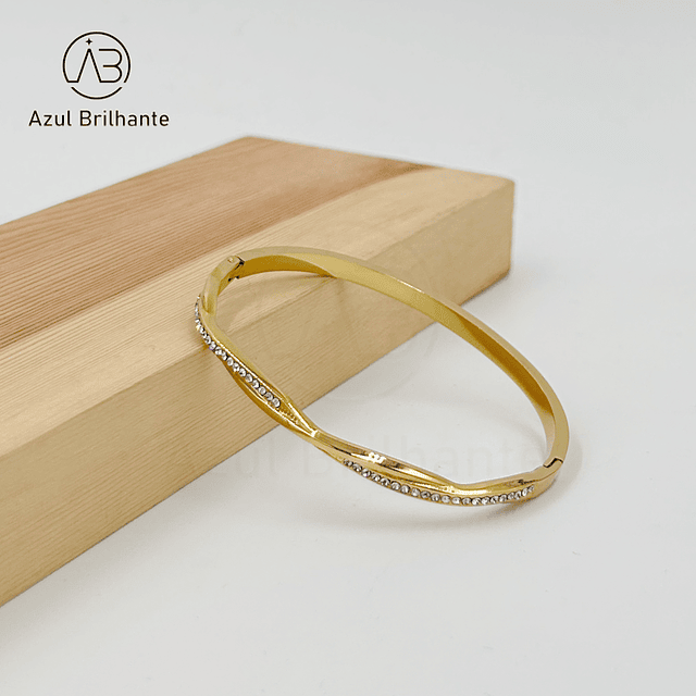 Bangle de Brilho- Aço