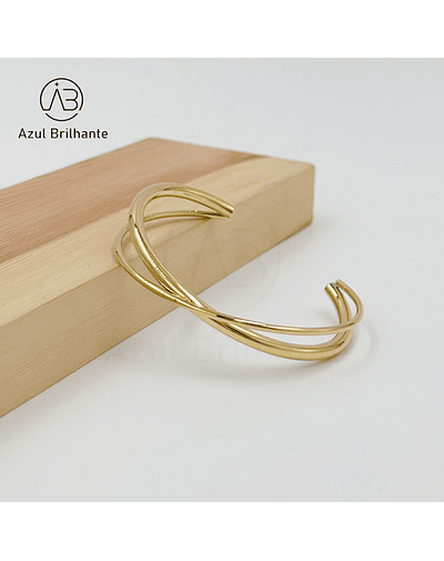 Bangle Cruzado- Aço