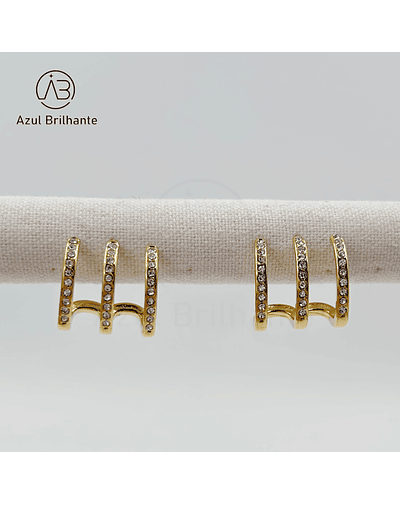 Brincos de Tripla Argola