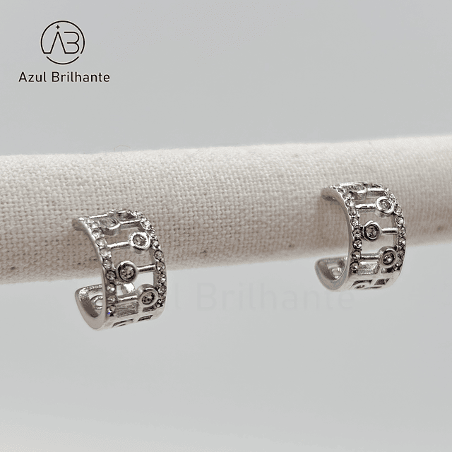 Brincos de Argola com Brilho 2