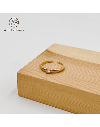 Anel Liso Com Brilho