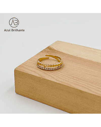 Anel Liso Com Brilho