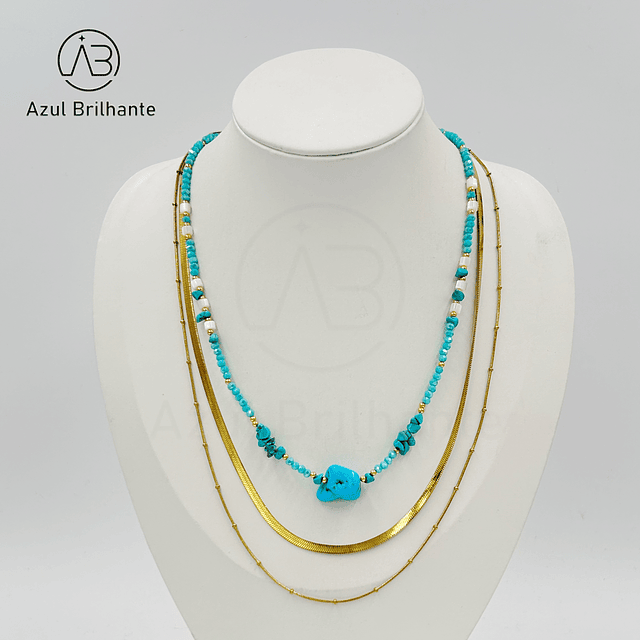 Colar de Três Camada 4