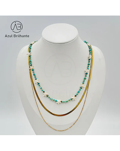 Colar de Três Camadas