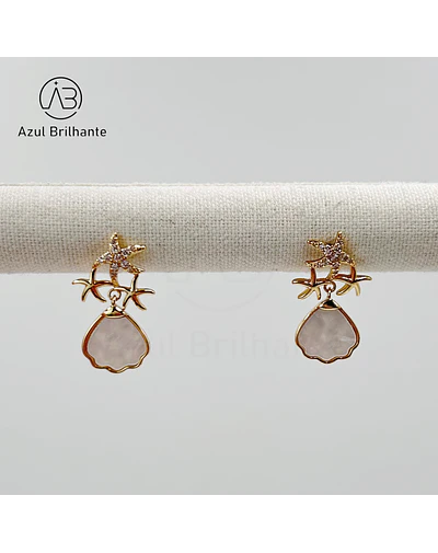 Brincos de Estrelas do Mar