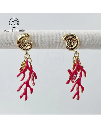 Brincos de Coral