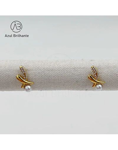 Brincos com Pérola