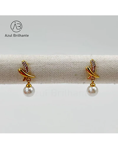 Brincos com Pérola