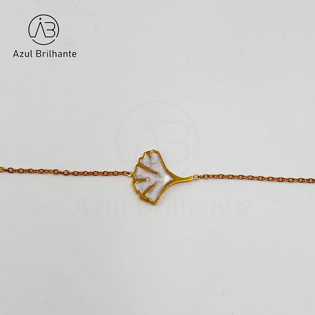 Pulseira de  Folha de Ginkgo Biloba 3