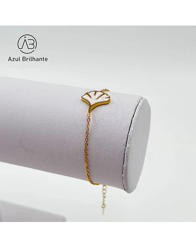 Pulseira de  Folha de Ginkgo Biloba