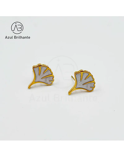 Brincos de Folha de Ginkgo Biloba