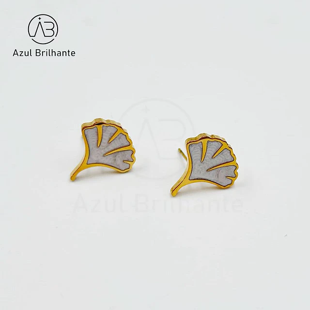Brincos de Folha de Ginkgo Biloba 1