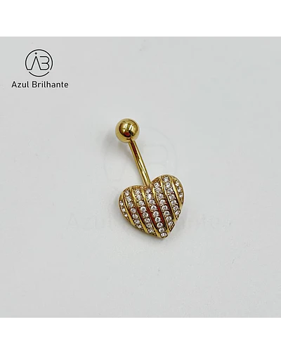 Piercing de Umbigo de Coração