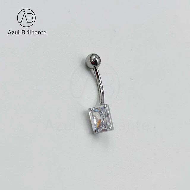 Piercing de Umbigo Quadrangular 2