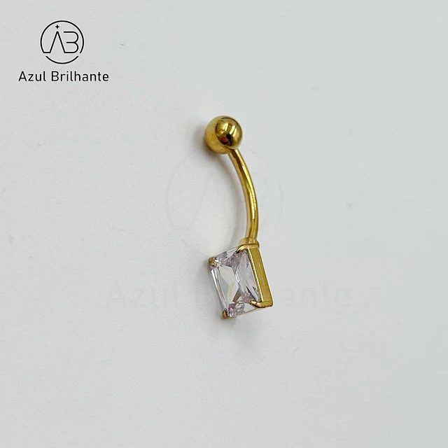 Piercing de Umbigo Quadrangular 1