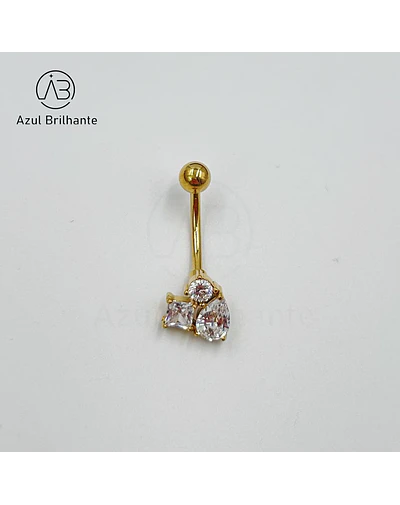 Piercing de Umbigo com Brilhos